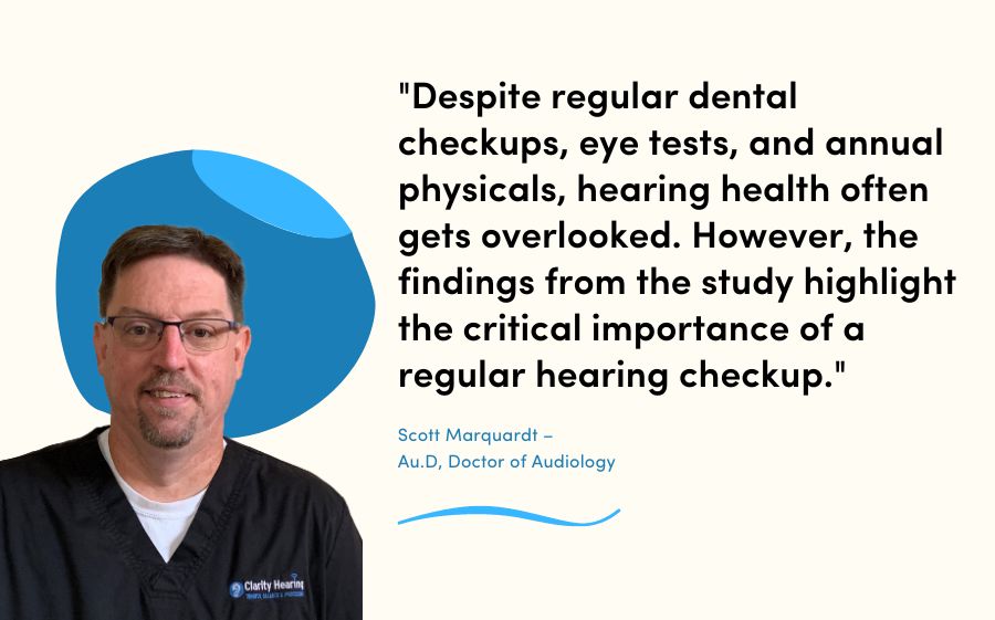 Despite regular dental checkups, eye tests, and annual physicals, hearing health often gets overlooked. However, the findings from the study highlight the critical importance of a regular hearing checkup.